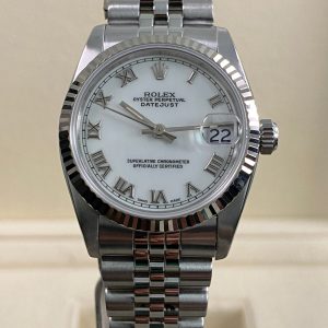 Rolex Steel Datejust 31 - 1995 - Fluted Bezel - White Roman Dial - Jubilee Bracelet - 68274 *FULL SET*