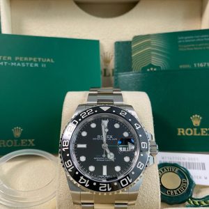 Rolex Steel GMT-Master II - 2020 - Black Dial - Green Arrow Hand - 116710LN *New Style Card*