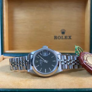 Rolex Oyster Perpetual Lady Date - 1998 - Black Index Dial - Jubilee Bracelet - 69240