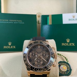 Rolex Everose Gold Cosmograph Daytona - 2018 - Chocolate Dial - Oysterflex - 116515LN *FULL SET*