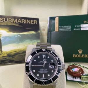 Rolex Steel Submariner Date - V serial - Pre-Ceramic Bezel - Black Dial - 16610 *FULL STICKERS*