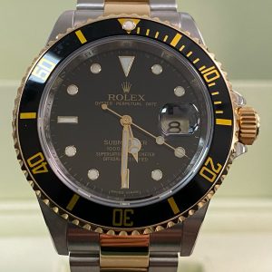 Rolex Steel & Yellow Gold Submariner Date - M serial - Pre-Ceramic Bezel - Black Dial - 16613LN *FULL SET*