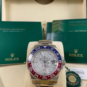 Rolex GMT-Master II - 2021 - "Pepsi" Meteorite Dial - 126719BLRO *FULL SET*