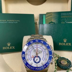 Rolex Yacht-Master II - 2021 - White Dial Mercedes Hands - 116680 *UNPOLISHED*