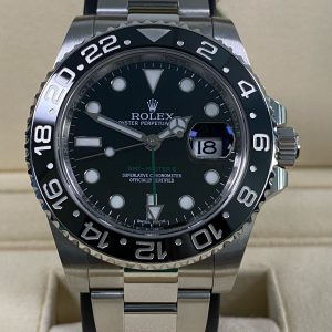 Rolex GMT-Master II - 2017 - Black Dial - Green Arrow Hand - 116710LN *FULL SET*
