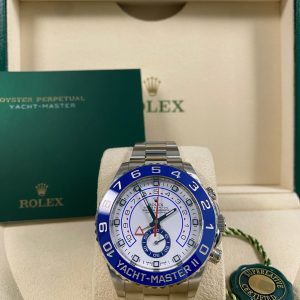 Rolex Yacht-Master II - White Dial Blue Hands - 116680