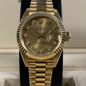 Rolex Lady-Datejust - 1991 - Champagne Diamond Dial - 69178 *FULL SET*
