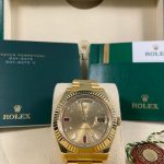 Rolex Day-Date II - 2015 - Ruby Diamond Dial - 218238 *UNPOLISHED*