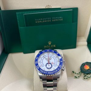 Rolex Yacht-Master II Stainless Steel - Matte White Mercedes Dial (Ref# 116680)