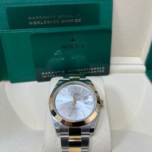 Rolex Datejust 41 Two-Tone Yellow Gold & Oystersteel - Silver Dial - Index Dial (Ref# 126303)